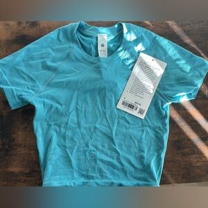 NWT Lululemon Baby Blue Crop Top
